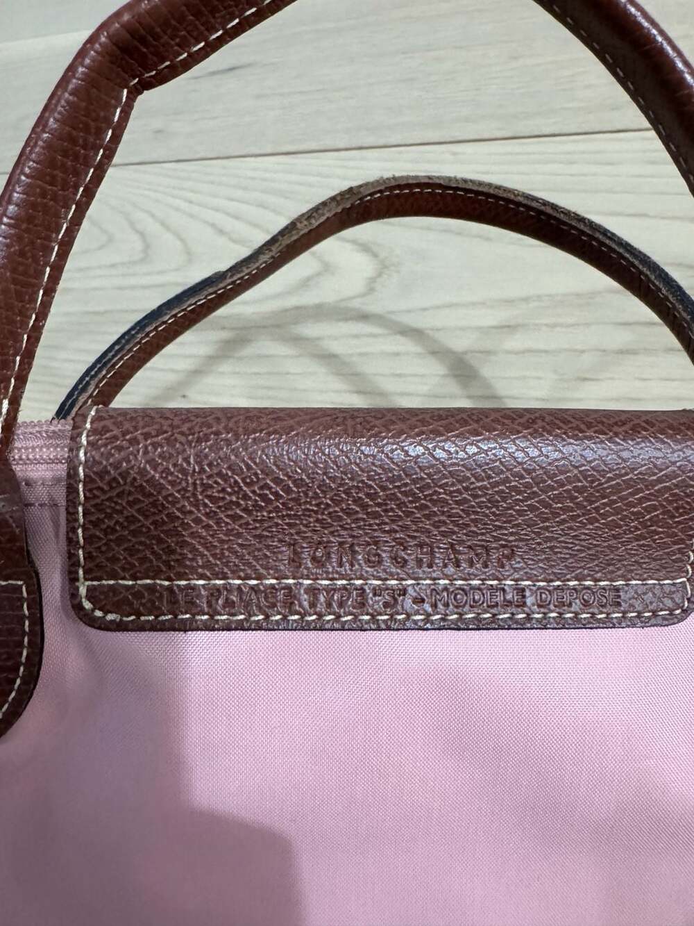 Longchamp Le Pliage Original Top Handle Bag, Small, Pink - Picture 9 of 9